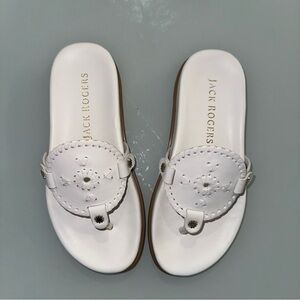 Jack Rogers White Sandals